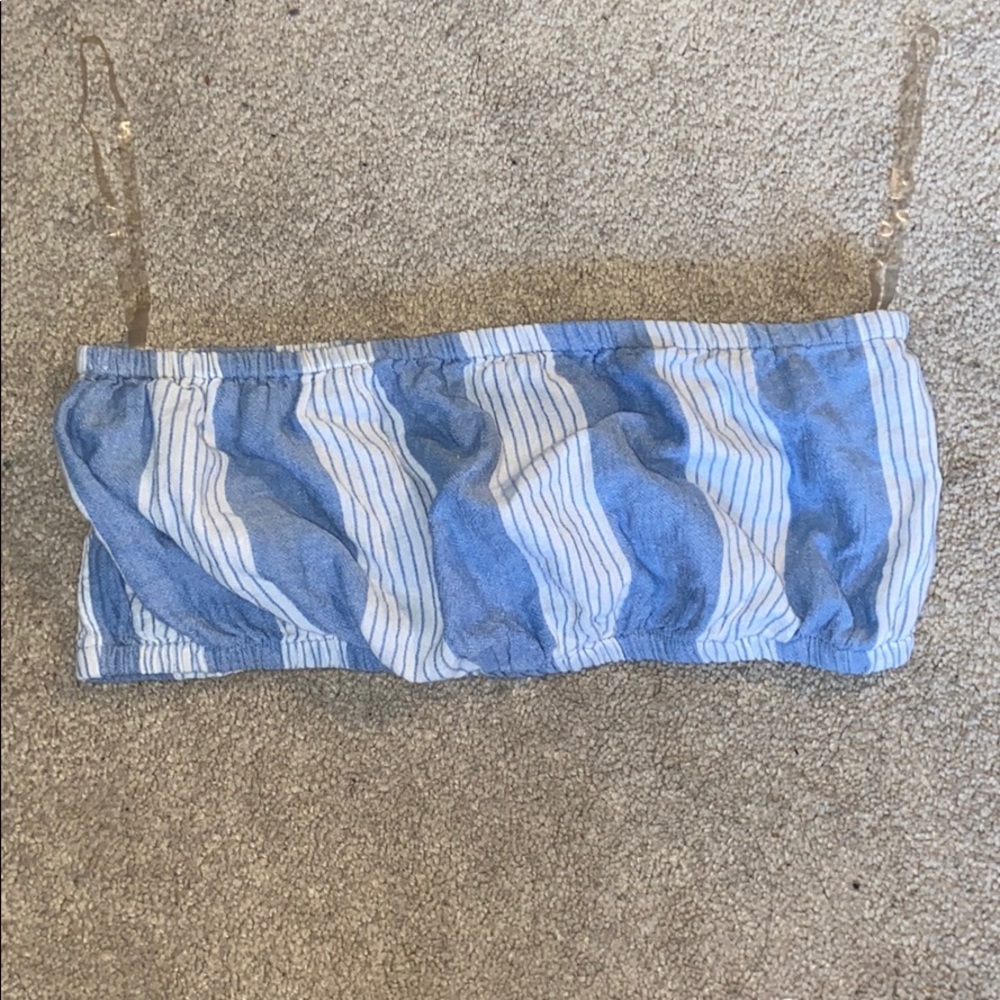 American Eagle Striped Tube Top